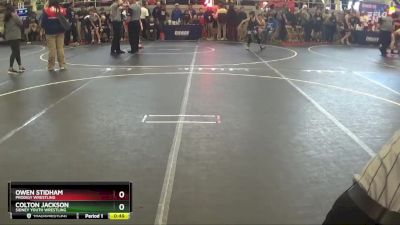 110 lbs Round 1 - Colton Jackson, Sidney Youth Wrestling vs Owen Stidham, Prodigy Wrestling