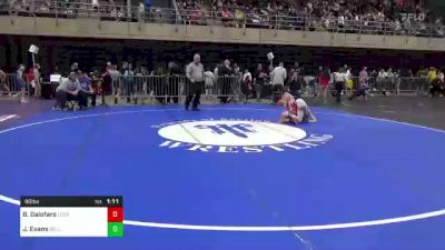 90 lbs Round Of 16 - Bryson Galofaro, Leesburg, VA vs Jacob Evans, Bellwood, PA