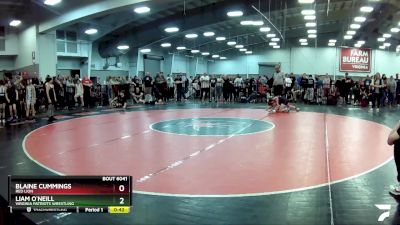 82 lbs Champ. Round 3 - Liam O`Neill, Virginia Patriots Wrestling vs Blaine Cummings, Red Lion