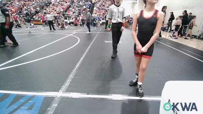 74 lbs Rr Rnd 2 - Joely Hunt, Vian Wrestling Club vs Nevaeh Davis, Claremore Wrestling Club