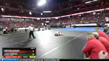 D2-120 lbs Cons. Semi - Treyton Ackman, Spencer/Columbus Cath. vs Chris Karbash, Delavan-Darien