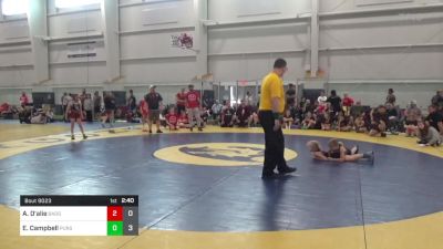 56 lbs Pools - Aubrey D'alie, Badger Girls Elite vs Ellie Campbell, Pursuit