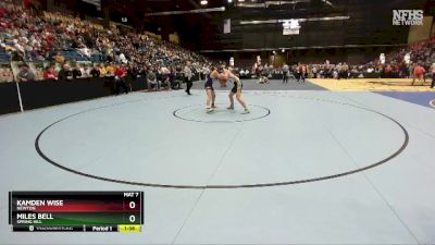 5A-150 lbs Champ. Round 1 - Miles Bell, Spring Hill vs Kamden Wise, Newton