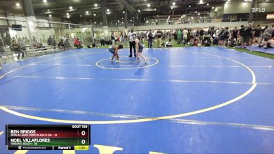 100/113 Round 1 - Noel Villaflores, Virginia Beach vs Ben Briggs, Ocean Lakes Wrestling Club