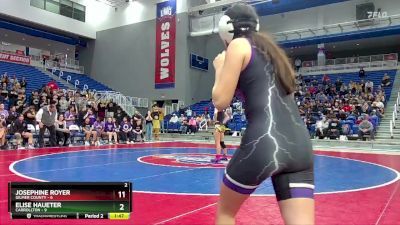 110 lbs Semis & 3rd Wb (16 Team) - Magdalene Thompson, Gilmer County vs Gabby Carnes, Carrollton