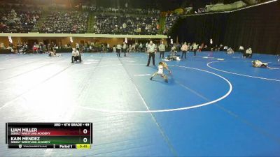 49 lbs Semifinal - Liam Miller, Sebolt Wrestling Academy vs Kain Mendez, Sebolt Wrestling Academy