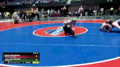 4A-175 lbs Quarterfinal - Josh Fillingame, Bainbridge vs Evan Wingrove, Heritage-Catoosa