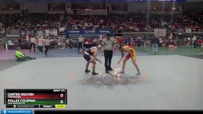 D 2 120 lbs Quarterfinal - Pollex Coleman, Sam Houston Hs vs Carter Nguyen, Terrebonne