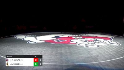 149 lbs Dual - Khristian Olivas, Fresno State vs Jaron Jensen, Wyoming