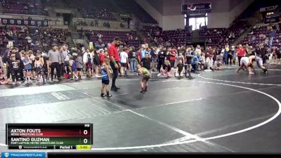 41-43 lbs Round 1 - Santino Guzman, Fort Lupton Metro Wrestling Club vs Axton Fouts, Ridge Wrestling Club