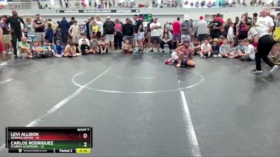 92 lbs Semis & 1st Wrestleback (8 Team) - Carlos Rodriguez, Florida Scorpions vs Levi Allison, Georgia United