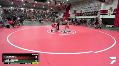 138 lbs Champ. Round 1 - Luke Lobsenz, Redondo Union vs Cutter East, Harvard-Westlake