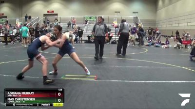 125 lbs Semis & 1st Wrestleback (8 Team) - Max Christensen, Team Illinois vs Adriana Murray, Ares Red