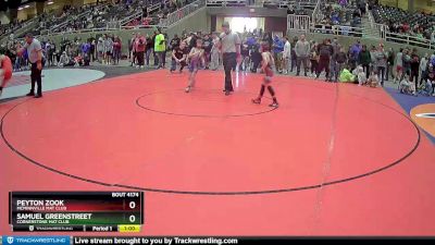 71 lbs Semifinal - Peyton Zook, McMinnville Mat Club vs Samuel Greenstreet, Cornerstone Mat Club