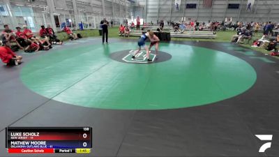 138 lbs Placement Matches (16 Team) - Luke Scholz, New Jersey vs Mathew Moore, Oklahoma Outlaws Blue