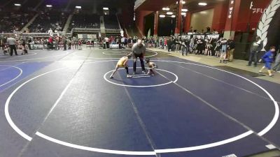 61 lbs Quarterfinal - Uriah Lambert, Bear Cave vs Jayce Potter, Green River Grapplers