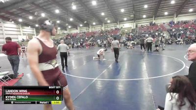 160 lbs Cons. Round 4 - Kyden Cefalo, Box Elder vs Landon Wing, Maple Mountian Eagles