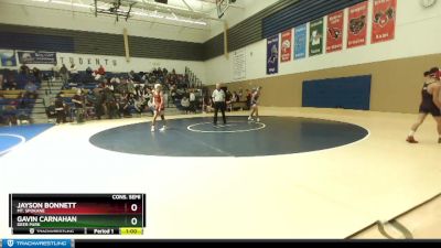 138 lbs Cons. Semi - Jayson Bonnett, Mt. Spokane vs Gavin Carnahan, Deer Park