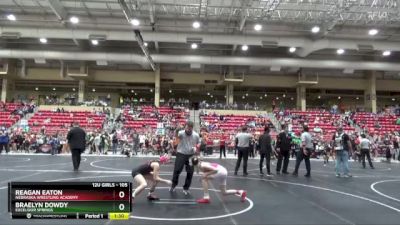 105 lbs Quarterfinal - Reagan Eaton, Nebraska Wrestling Academy vs Braelyn Dowdy, EXCELSIOR SPRINGS