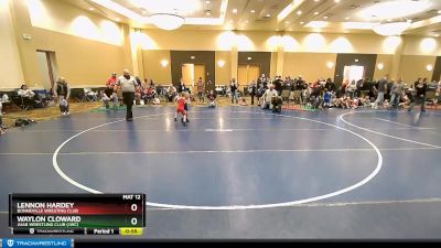 39 lbs Cons. Round 1 - Lennon Hardey, Bonneville Wresting Club vs Waylon Cloward, Juab Wrestling Club (JWC)