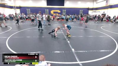 58 lbs Semifinal - Micah Owens, Legacy Elite Wrestling vs Paxton Holcombe, Carolina Reapers