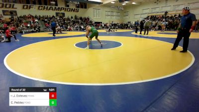 160 lbs Round Of 32 - Jack Estevez, Poway vs Christian Pebley, Ponderosa