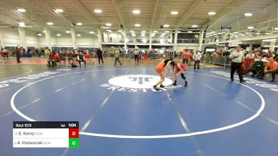 120 lbs Round Of 16 - Sutton Kemp, Essex Junction vs Addison Podworski, Agawam