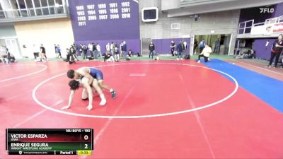 190 lbs Cons. Round 3 - Enrique Segura, Wright Wrestling Academy vs Victor Esparza, Iowa