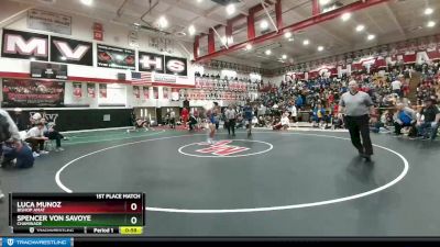 145 lbs 1st Place Match - Luca Munoz, Bishop Amat vs Spencer Von Savoye, Chaminade