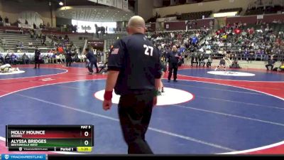 6A 130 lbs 1st Place Match - Alyssa Bridges, Bentonville West vs Molly Mounce, Rogers