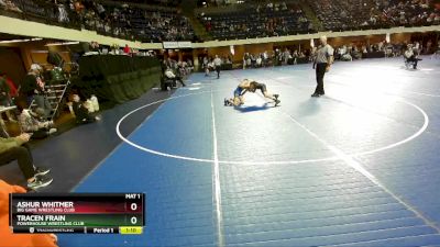 92 lbs 1st Place Match - Ashur Whitmer, Big Game Wrestling Club vs Tracen Frain, Powerhouse Wrestling Club