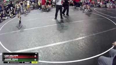 95 lbs Round 3 (6 Team) - Jagger Vrana, Kansas Anaconda vs Cash Williams, North Dakota 1