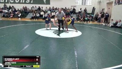 144 lbs Champ. Round 1 - James Mays, Buckhorn vs D`angelo Lacy, Mae Jemison