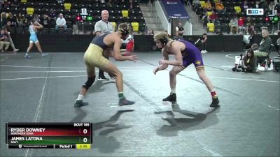 149 lbs Cons. Round 4 - Ryder Downey, Northern Iowa vs James Latona, Navy