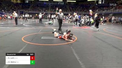 90 lbs Round Of 64 - Evan Lark, Wyoming Area vs David Wehry, Tri Valley