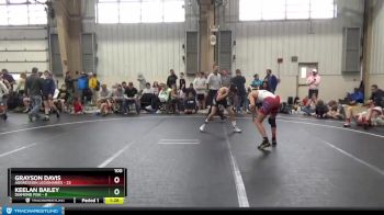 100 lbs Round 5 (8 Team) - Keelan Bailey, Diamond Fish vs Grayson Davis, Aggression Legionaries