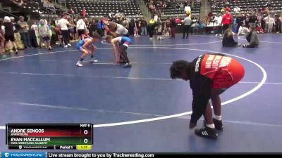 95 lbs Cons. Semi - Andre Sengos, Harrisburg vs Evan MacCallum, MWC Wrestling Academy