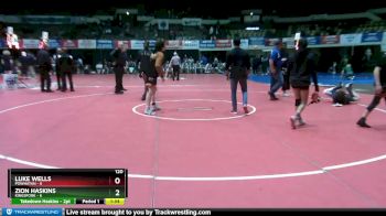 120 lbs Finals (8 Team) - Zion Haskins, Kingsfork vs Luke Wells, Powhatan