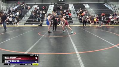 14U-6 lbs Round 2 - Rhys Rowley, Guerrilla Wrestling Club vs Riley O`Donnel, Riceville