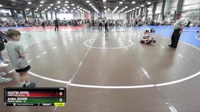 100 lbs Rd# 8- 12:30pm Saturday Final Pool - Kara Dover, Minion Green vs Austin Appel, Maryland BLACK