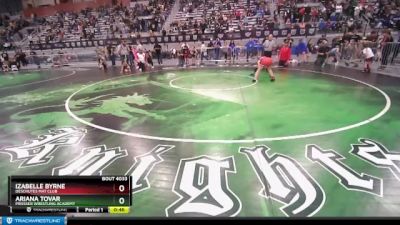 100 lbs Round 2 - Izabelle Byrne, Deschutes Mat Club vs Ariana Tovar, Prosser Wrestling Academy