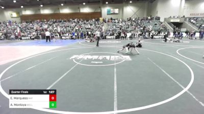 72 lbs Quarterfinal - Ella Marquess, Mat Sense vs Adika Montoya, Wells JR WC