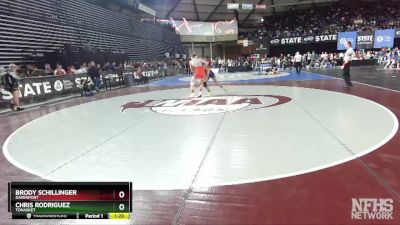 1B/2B 152 Quarterfinal - Brody Schillinger, Davenport vs Chris Rodriguez, Tonasket