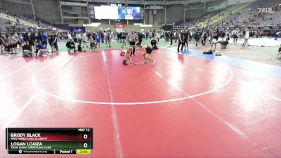 113 lbs Champ. Round 1 - Logan Loaiza, Team Idaho Wrestling Club vs Brody Black, MWC Wrestling Academy