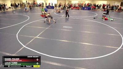 63 lbs Champ. Round 1 - Daniel Folger, Rockford Wrestling Club vs Lucas Turek, Waconia Wrestling Club