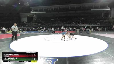 100 lbs Quarterfinal - Kaydance Vang, Sheldon vs Jillian Wells, Central Catholic