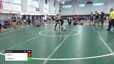 140-J lbs Round 3 - Lincoln Ryan, MI vs Jace Billings, WV