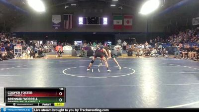 106 lbs Finals (2 Team) - Cooper Foster, Avery County vs Brennan Worrell, Uwharrie Charter Academy