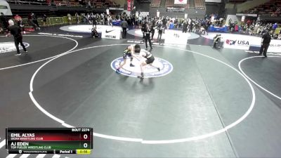 149 lbs Cons. Round 3 - Emil Alyas, Ukiah Wrestling Club vs Aj Eden, Top Fueler Wrestling Club