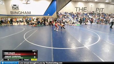 96 lbs Quarterfinal - Mike Valeti, Champions Wrestling Club vs Jordan Sandoval, Sanderson Wrestling Academy